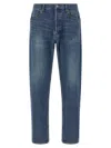 Saint Laurent Mick Jeans In Blue