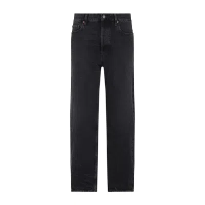 SAINT LAURENT SAINT LAURENT MICK LONG BLACK COTTON JEANS