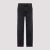 Saint Laurent Mick Long Straight-leg Jeans In Black