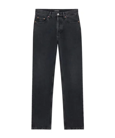 Saint Laurent Mick Long Jeans In Westwood Black Denim