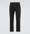 Saint Laurent Mick Straight Jeans In Black