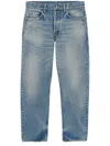 Saint Laurent Mick Straight-leg Jeans In Blue