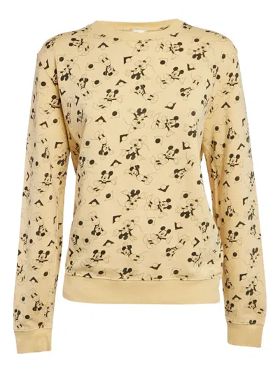 Pre-owned Saint Laurent Mickey Mouse-print Cotton Sweatshirt