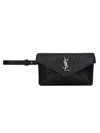 Saint Laurent Micro "envelope" Clutch Bag In Black