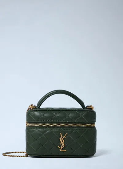 Saint Laurent Micro Gaby Vanity Shoulder Bag In Pattern