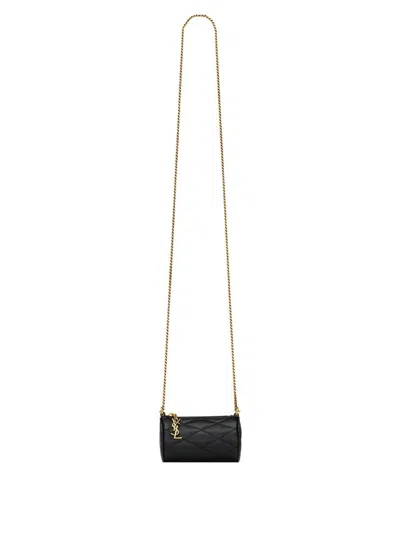 Saint Laurent Micro Sade Tube In Lambskin Bags In Black