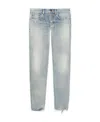 Saint Laurent Mid-rise Slim-fit Jeans In Blue
