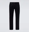 Saint Laurent Mid-rise Slim Jeans In Black