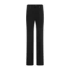 Saint Laurent Mid Rise Straight Jeans Women In Black