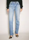 Saint Laurent High-rise Straight Jeans In Blue