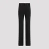 Saint Laurent Mid Rise Straight Jeans Women In Carbon Black