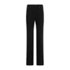 Saint Laurent Mid Rise Straight Jeans Women In Black