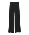 Saint Laurent High Waist Straight Leg Pants In Black