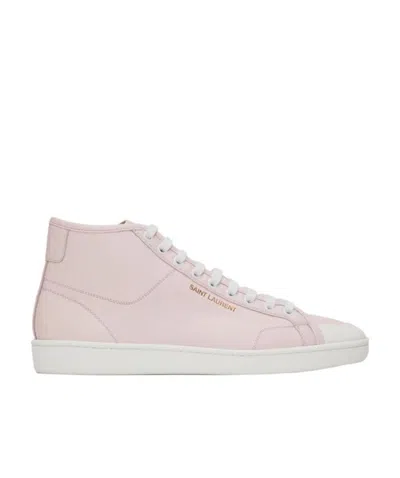 SAINT LAURENT SAINT LAURENT SL/39 LOGO DETAILED LACE-UP SNEAKERS