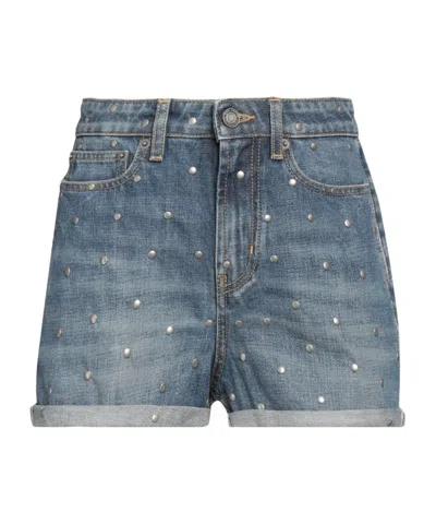 Saint Laurent Mid-blue Denim Shorts