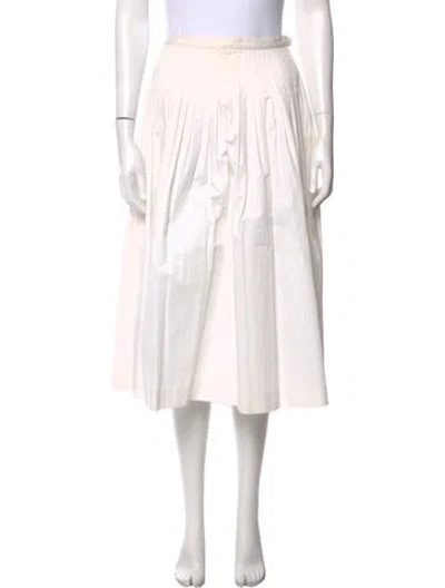 Pre-owned Saint Laurent Midi Length Skirt In Neutral