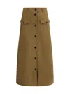 Saint Laurent Midi Skirt