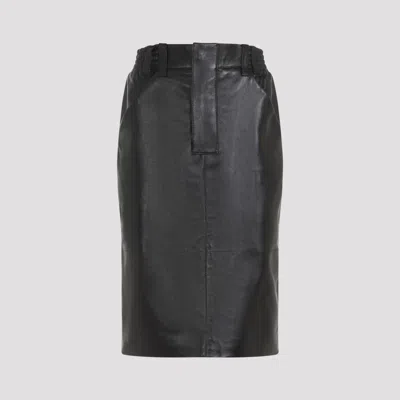 SAINT LAURENT MIDI SKIRT