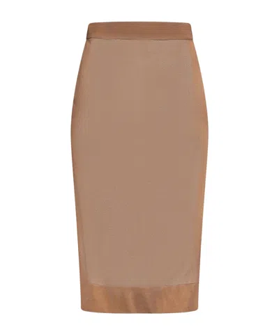 Saint Laurent Midi Skirts In No