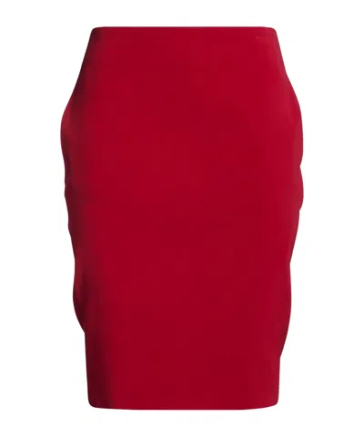 Saint Laurent Midi Skirts In Red