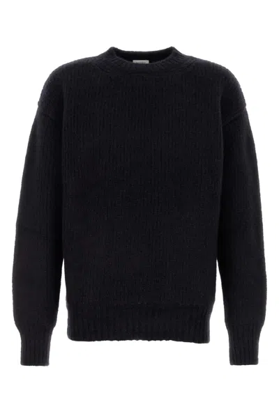 Saint Laurent Midnight Blue Alpaca Blend Sweater