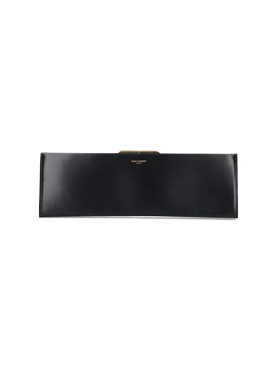 Saint Laurent "midnight" Clutch In Black