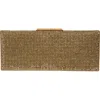 Saint Laurent Midnight Crystal Embellished Satin Clutch