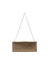Saint Laurent Midnight Embellished Small Clutch Bag In Havana