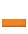 Saint Laurent Midnight Large Clutch In Orange