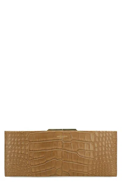Saint Laurent Midnight Leather Clutch