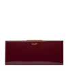 Saint Laurent Calfskin Midnight Clutch Bag In Brown