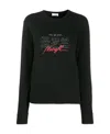 Saint Laurent Midnight Sweatshirt In Black