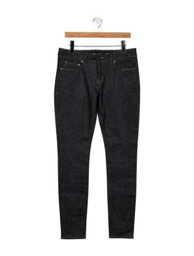Pre-owned Saint Laurent Mid-rise Skinny Leg Jeans W/ Tags In Black