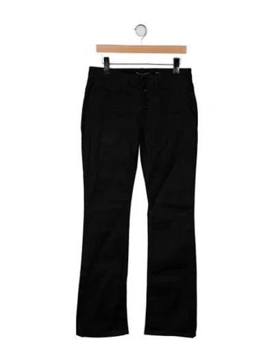 Pre-owned Saint Laurent Mid-rise Wide Leg Jeans W/ Tags In Black