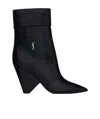 Saint Laurent Niki 85mm Cone-heel Boots In Black