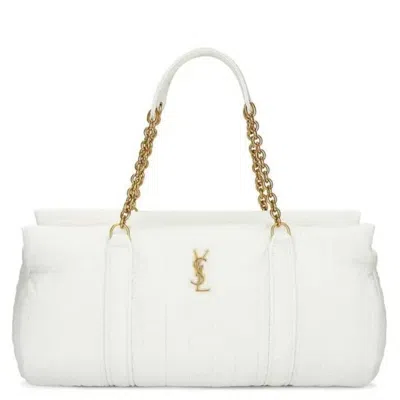 Saint Laurent Milky White Gloria Travel Bag