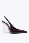Saint Laurent Miller 110 Patent Leather Slingback Pumps
