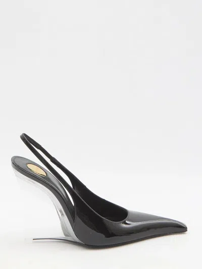 SAINT LAURENT SAINT LAURENT MILLER WEDGE PUMPS