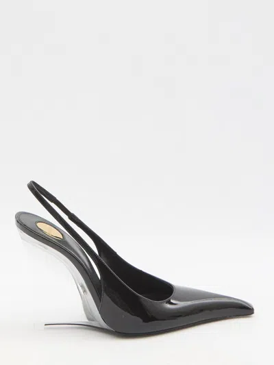 SAINT LAURENT MILLER WEDGE PUMPS