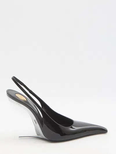 SAINT LAURENT SAINT LAURENT MILLER WEDGE PUMPS