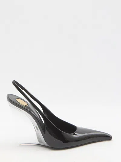 SAINT LAURENT MILLER WEDGE PUMPS