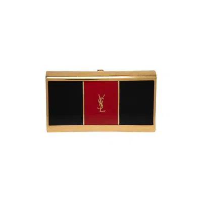 Pre-owned Saint Laurent Minaudiere Bag 'black/red' | Women's Size Onesize