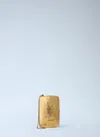 Saint Laurent Minaudière Clutch In Brown