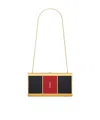 Saint Laurent Logo Shoulder Bag In Black