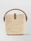 Saint Laurent Mini 37 Raffia Shoulder Bag