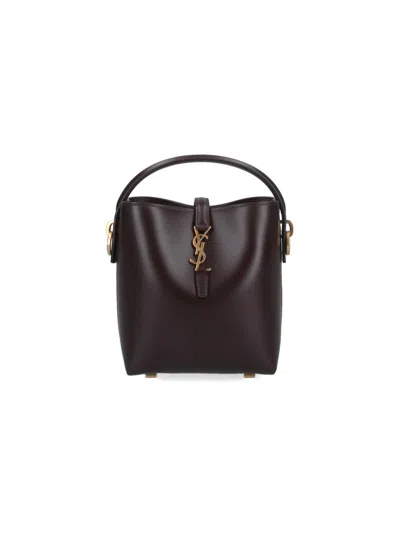 Saint Laurent Mini Bag "le 37" In Brown