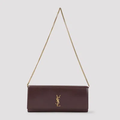 Saint Laurent Mini Baguette Handbag In Purple