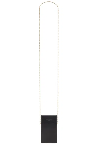 Saint Laurent Mini Box With Chain In Nero