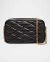 Saint Laurent Mini Camera Bag In Quilted Leather In Black