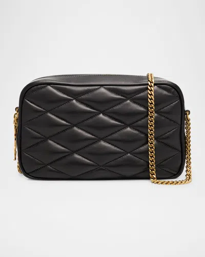 Saint Laurent Mini Camera Bag In Quilted Leather In Black